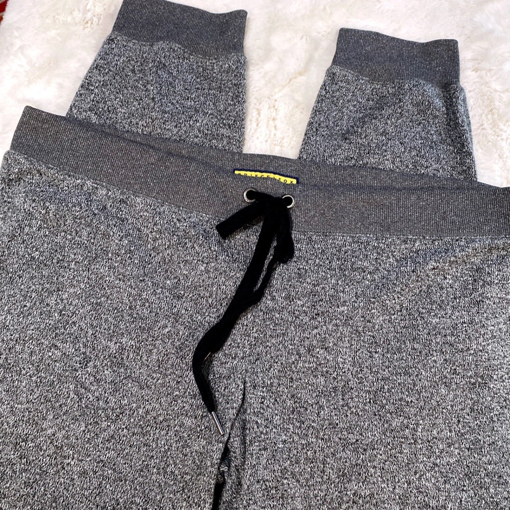 Prince & Fox Mens XXL Gray Marl Fleece Jogger Sweatpants Drawstring‎ Tapered